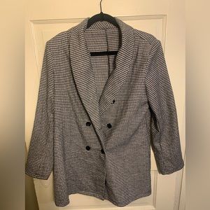 SHEIN oversized checkered blazer